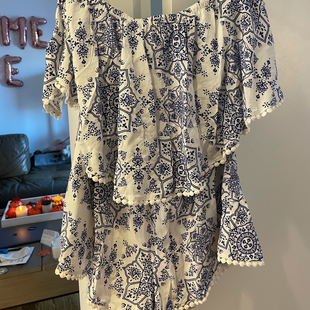 Never worn white romper